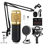 Microfono karaoke BM 800 BM800 condensatore da studio microfono mikrofon bm-800 Per KTV Radio Braodcasting Canto Registrazione computer-C-nero-1