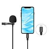 Microfono Lavalier Lightning, microfono Saramonic LavMicro U1A universale con bavero staccabile con adattatore Lightning Plug compatibile con iPhone 11 10 ...
