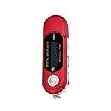 MILISTEN Lettore MP3 Del Lettore Musicale Portatile per La Scatola Degli Altoparlanti ESTERNO Running (Rosso)