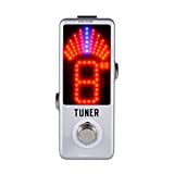 Mini Chromatic Tuner Pedal Effect LED Display True Bypass for Guitar Bass Guitar Accessories