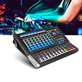 Mixer DJ a 8 canali Mixer Audio Professionale per DJ con 24 Effetti DSP USB Bluetooth 48V Alimentazione Phantom per ...