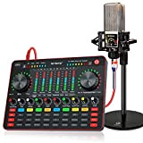 Mixer DJ, Interfaccia audio con scheda audio,Mixer DJ con convertitore audio ed effetto di miscelazione,Controller dj con microfono per PC, ...