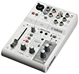 Mixer Yamaha AG03MK2 Mixer a 3 Canali per Streaming Live con Interfaccia Audio USB, per Windows, Mac, iOS e Android, ...