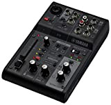 Mixer Yamaha AG03MK2 Mixer a 3 Canali per Streaming Live con Interfaccia Audio USB, per Windows, Mac, iOS e Android, ...