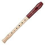 Moeck Flauto 1 Plus 1020 - Flauto dolce in legno d'acero con testa in plastica rossa