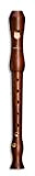 Mollenhauer 1042d - Flauto dolce soprano per studenti, modello barocco, con doppio foro, in legno di pero scuro trattato, borsa ...