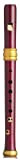Mollenhauer Adri's Dream Recorders 4119R - Flauto dolce soprano in legno massiccio, in stile barocco con doppi fori, colore: Rosso