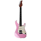 MOOER GTRS S800 - Chitarra intelligente con simulatore di chitarra di cattura del tono (S800, chitarra elettrica Shell Pink)
