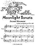 Moonlight Sonata Second Movement Beginner Tots Piano Sheet Music (English Edition)