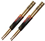 MSA - 2 paia di bacchette per batteria – 5B – (4 pezzi) – in legno di acero – punta ...