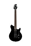 Music Man Axis AX3S AX3S - Corpo per chitarra elettrica, a 6 corde, colore nero, con rilegatura bianca (AX3S-BK-R1)