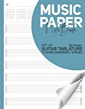 Music Paper Notebook: Music Manuscript Paper for Musicians - Composition Books Gifts