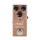 Musiclily Basic Mini Chitarra Elettrica Effetto Pedale DC 9V Adapter Powered True Bypass, Digital Delay