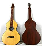 Musikalia Chitarra Hawaiian Lap Steel Guitar"Weissenborn style 4" copy in legno di padouk, verniciatura satinata, di liuteria