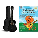 Navarra NV14 3/4 Chitarra Classica con Borsa, Nero & Edition Carisch Suoniamo la chitarra. Metodo facile per piccoli chitarristi. Con ...