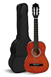 Navarrez NV15 chitarra classica marrone 1/2, Gig Bag/borsa e vassoio della musica, 2 plettri