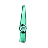 NINGWANG Kazoo Lega di alluminio Metal con 5 pezzi Regalo di diaframma per flauti Bambini Musica-amanti-verde (050519A5)