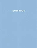 Notebook: Quaderno per appunti con 100 pagine bianche e numerate – Elegante e Moderno color pastello nella tonalità Azzurro Bebè ...