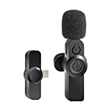 Nrkin Microfono a clip, senza app, microfono Lavalier, leggero, mini USB C, per Vlog, interviste, trasmissioni live