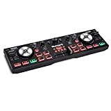 Numark DJ2GO2 Touch - Mini controller DJ per gli spostamenti - Console DJ USB a 2 deck con interfaccia audio ...