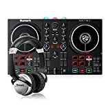 Numark Party Mix II + HF 125 - Console DJ, Set da DJ per Principianti con Luci Discoteca e Mixer ...