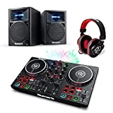 Numark Party Mix II + HF175 + N-Wave 360 - Console DJ a 2 Canali con Scheda Audio e Luci, ...