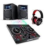 Numark Party Mix Live + HF175 + N-Wave 360 - Console DJ a 2 Canali con Casse integrate, Cuffie DJ ...