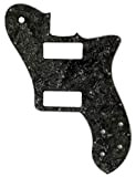 Nuovo Per Fender US 72 Squier Telecaster Deluxe P90 Chitarra Pickguard Scratch Plate (4 Ply Black Pearl)