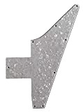 Nuovo per Gibson 76 Explorer Re-Issue Blank Guitar Pickguard Scratch Plate (4 Ply White Pearl)