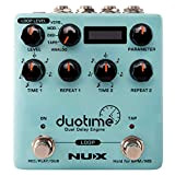 NUX Duotime - Pedale stereo con tempo indipendente, ritardo analogico, eco nastro, ritardo digitale, ritardo di modulazione e ritardo verbo
