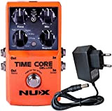 NUX Time Core DELUXE - Pedale a 8 delay e funzione Looper + alimentatore Keepdrum da 9 V