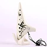 Ocarinas Ocarinas Instrument 12-Hole Ocarina Professional Hand-Painted Ocarina Ocarina Wind Instrument for Beginners, with Getting Started Guide Display Stand And ...