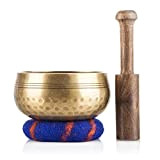 Ohm Store, set con campana tibetana, per yoga e meditazione