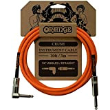 Orange Crush 10ft Instrument Cable, Angled to Straight