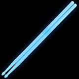 OriGlam - Bacchette luminose, 5A, luminose, si illuminano al buio, colore blu