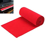 OriGlam - Copritastiera morbida antipolvere per pianoforte digitale o tastiera elettronica, copre 88 tasti proteggendoli dalla polvere, colore: rosso