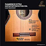 Ortega Guitars OERP-FLAM1 per Battipenna, Pannello Del Top Completo E Ponte, Trasparente, Riutilizzabile