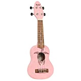 Ortega Guitars Sopranino Tiny Ukulele - Keiki K1 Series - Incisione Sea Turtle - rosa (K1-PNK)