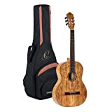 Ortega Guitars The PriVate Room Serie Spalted Chitarra Acustica, 6 Corde, con Borsa, Acero Spalted