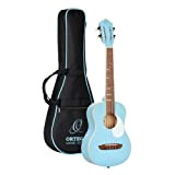 Ortega Guitars Ukulele Tenore blu - Serie Gaucho - include Gig Bag - legno di Agathis (RUGA-SKY)