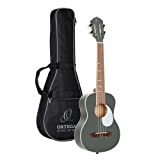 Ortega Guitars Ukulele Tenore grigio - Serie Gaucho - include Gig Bag - legno di Agathis (RUGA-PLT)