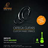 Ortega Guitars UNY-8-TE Corde per Ukulele in Nylon, 8 Unità per Ukulele Tenore