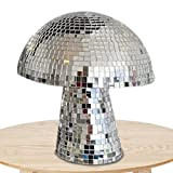 Palla da discoteca con fungo, sfera da discoteca creativa, sfera da discoteca riflettente, palla da discoteca a fungo d'argento per ...