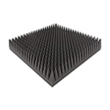 Pannello in schiuma a piramide, tipo 50 x 50 x 10 cm, fonoassorbente per isolamento acustico efficace