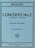 Partitions classique IMC MOZART W.A. - CONCERTO N° 2 EN RE MAJEUR - FLUTE ET PIANO Flûte traversière