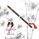 pedkit Chinese Dizi, G Key Strumento Tradizionale Cinese Dizi Bitter Flauto di bambù con Nodo Cinese per Principianti