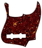 Per Fender US Jazz Bass 5 Corde JB Style Chitarra Pickguard Scratch Plate (4 Ply Rosso Tartaruga)