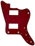 Per il Giappone Jazzmaster PAF Pickups No Rhythm Control Custom Style Guitar Pickguard Scratch Plate (4 Ply Red Pearl)