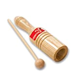Percussion Plus - Agogo singolo in legno con martelletto