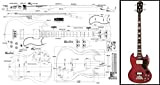Piano di Gibson EB-3 SG-Style Bass - Stampa su scala completa